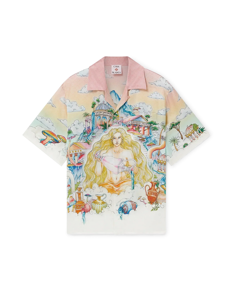 The Road To Knowledge Short Sleeve Silk Shirt