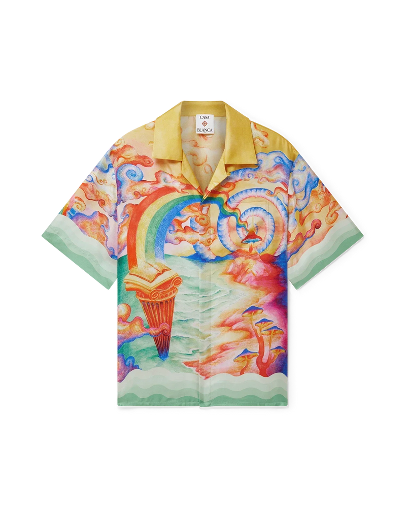 Nature's Teacher Short Sleeve Silk Shirt