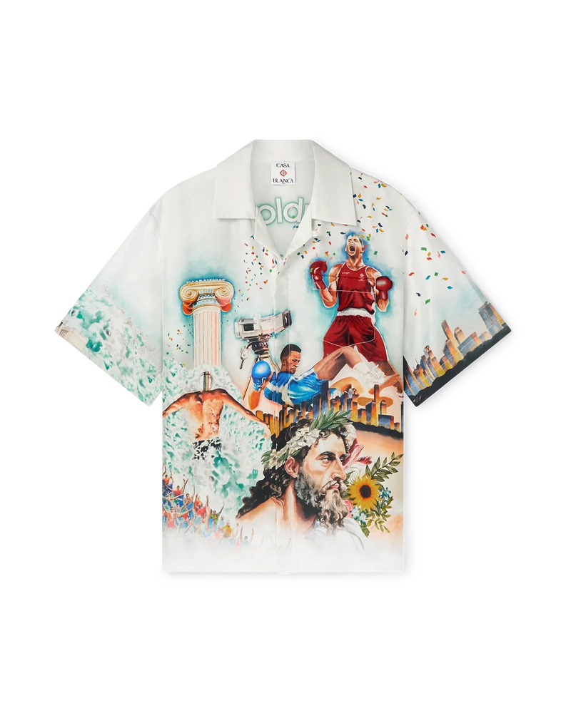 Celebration Du Sport Short Sleeve Silk Shirt