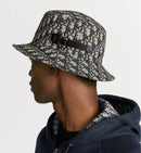 Dior - Bob Dior Oblique Bleu Marine / Beige