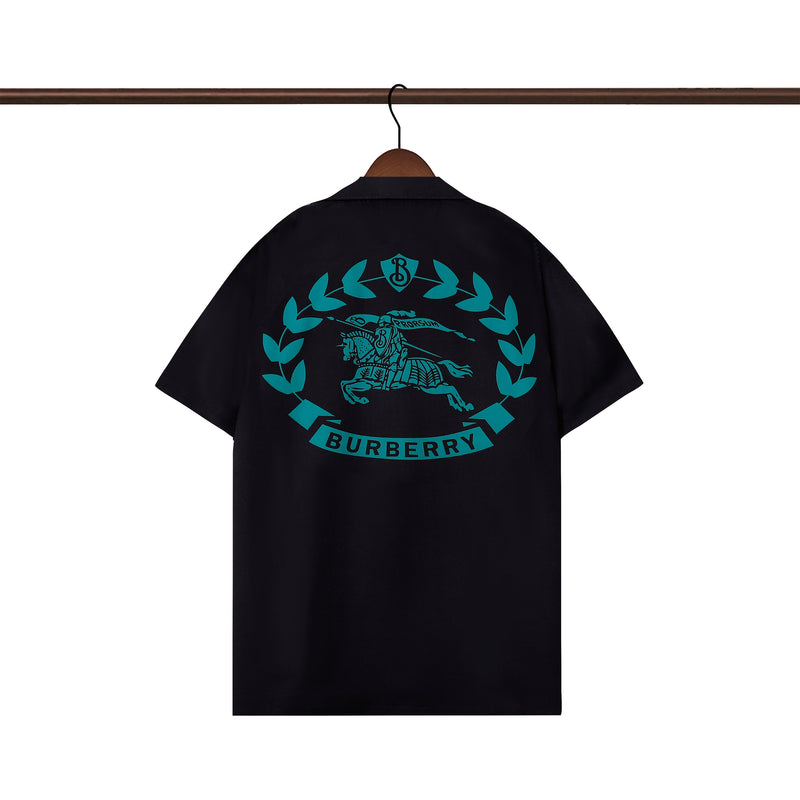 Burberry - Chemise Burberry avec motif de laurier et logo - Noir