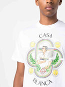 Casablanca - T-shirt Over Tennis Blanc