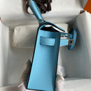 Hermes - Birkin 19 cm Bleu azur