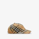 Burberry - Casquette de baseball en coton mélangé Check EKD Sable