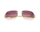 Cartier - Lunettes de Soleil Cartier Panthère Rectangle Verres Violet