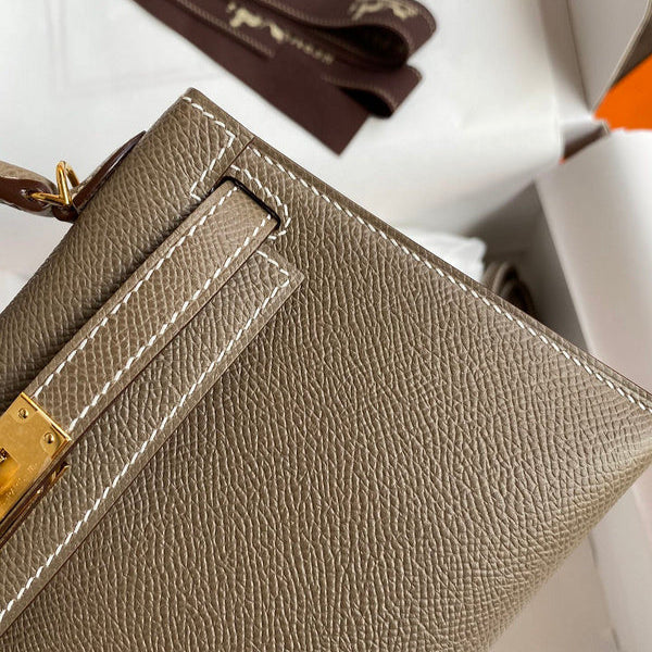 Hermes - Birkin 19 cm Taupe foncé