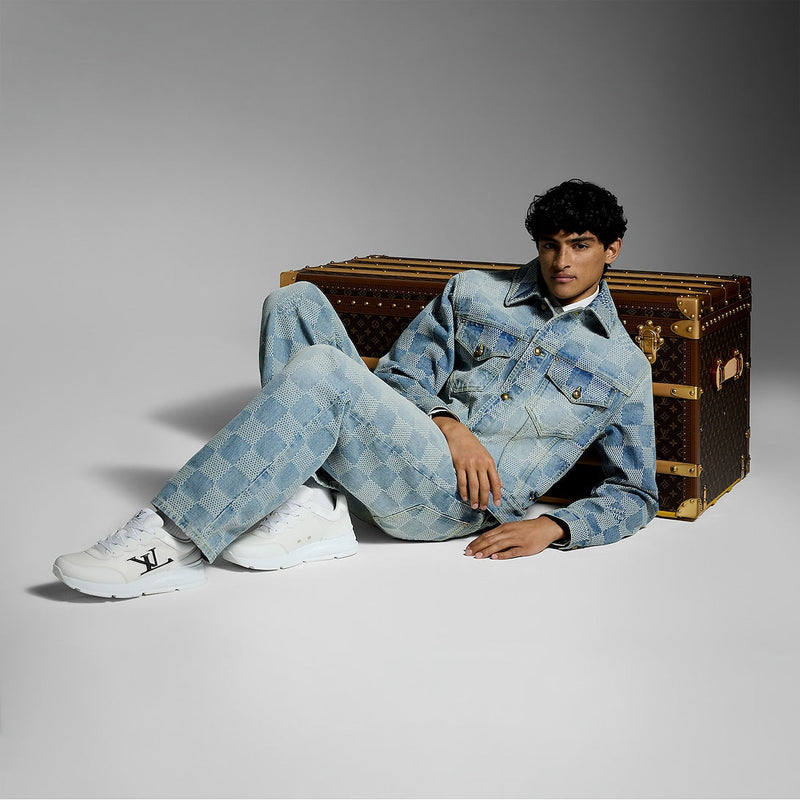 Sneaker LV Classic Blanc Cassé Noir Blanc