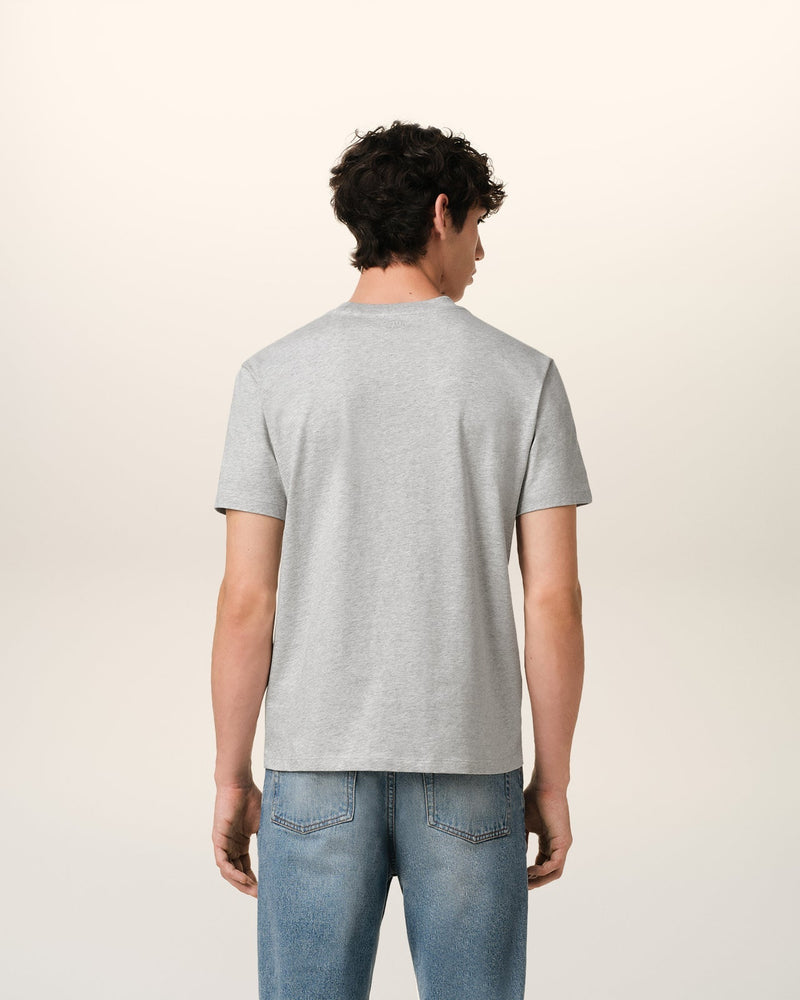 Ami - T-shirt Patch Ami De Cœur en coton Gris