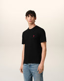 Ami - T-shirt Patch Ami De Cœur en coton Noir