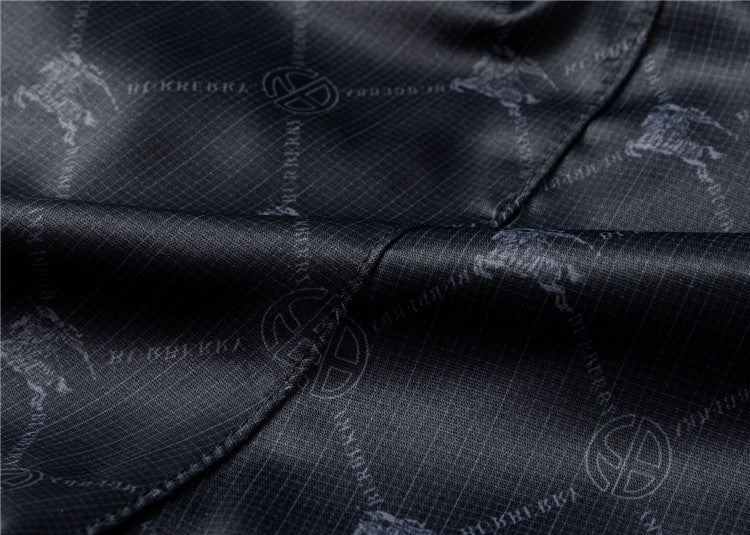 Burberry - Shorts avec motif monogramme et bande colorée - Noir