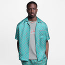 Louis Vuitton - Chemise manches courtes Monogram en soie Rose Strawberry Ice