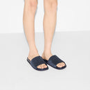 Gucci - Mules en Daim GG Bleu