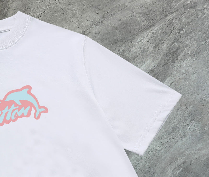 Louis Vuitton - T-shirt manches courtes logo Dauphin Blanc