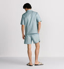 Dior - Short Dior Oblique Jacquard de soie et coton Bleu