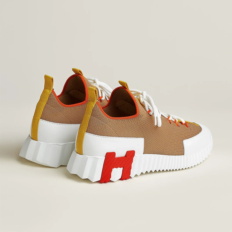 Hermès - Sneakers slip-on Lift Multicolore Beige Lin