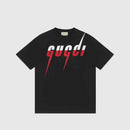 Gucci - T-shirt à imprimé Gucci Blade en coton noir