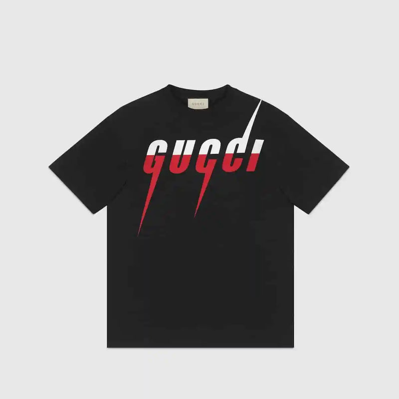 Gucci - T-shirt à imprimé Gucci Blade en coton noir