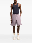 Ami - Short de sport à logo brodé Violet