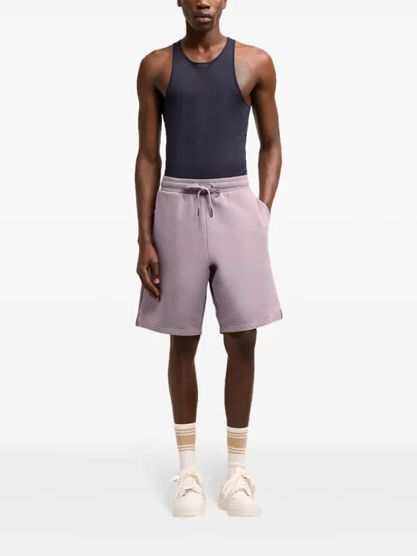 Ami - Short de sport à logo brodé Violet