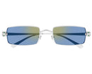 Cartier - Lunettes solaires Panthère Monture Argent Verres Bleu