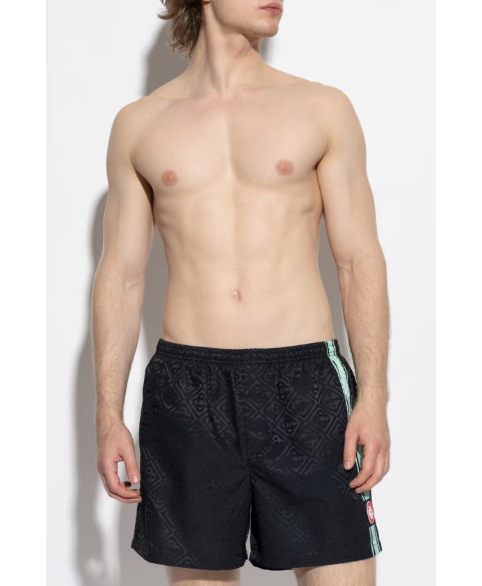 Casablanca - Short de bain avec logo Noir
