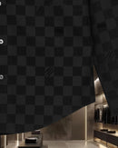 Louis Vuitton - Chemise manches longues motif damier LV Noir