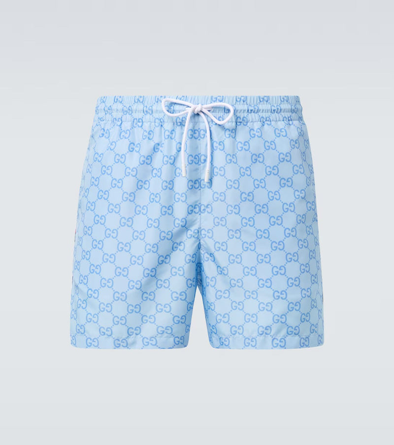 GUCCI - Short de bain GG Bleu