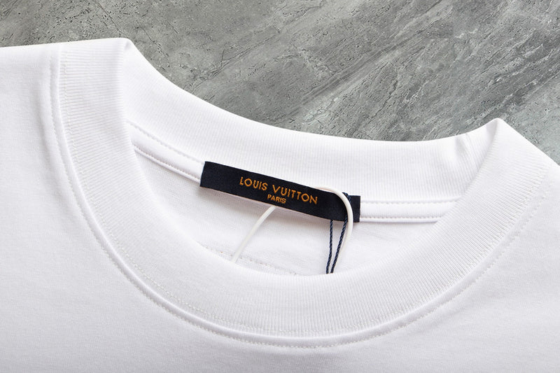 Louis Vuitton - T-shirt manches courtes logo Dauphin Blanc