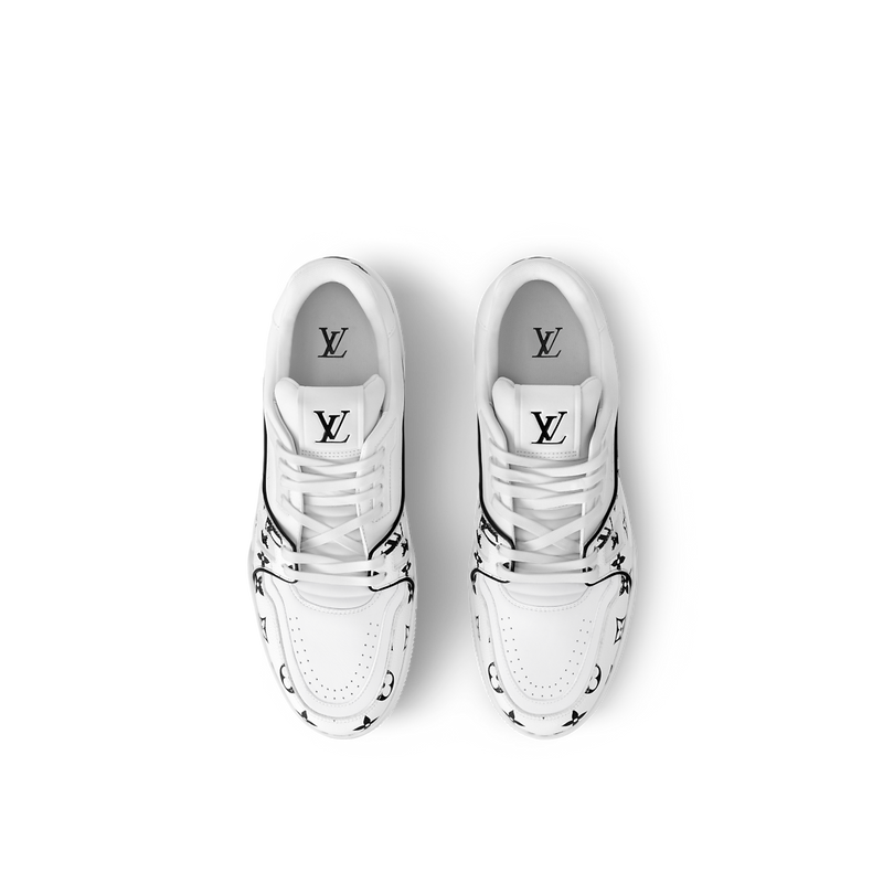 Sneaker LV Trainer Blanc Noir