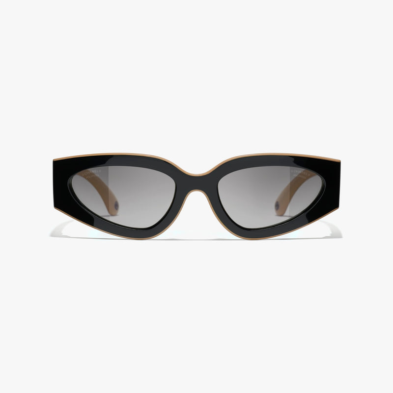 Chanel - Lunettes de soleil de Chat Noir & Beige