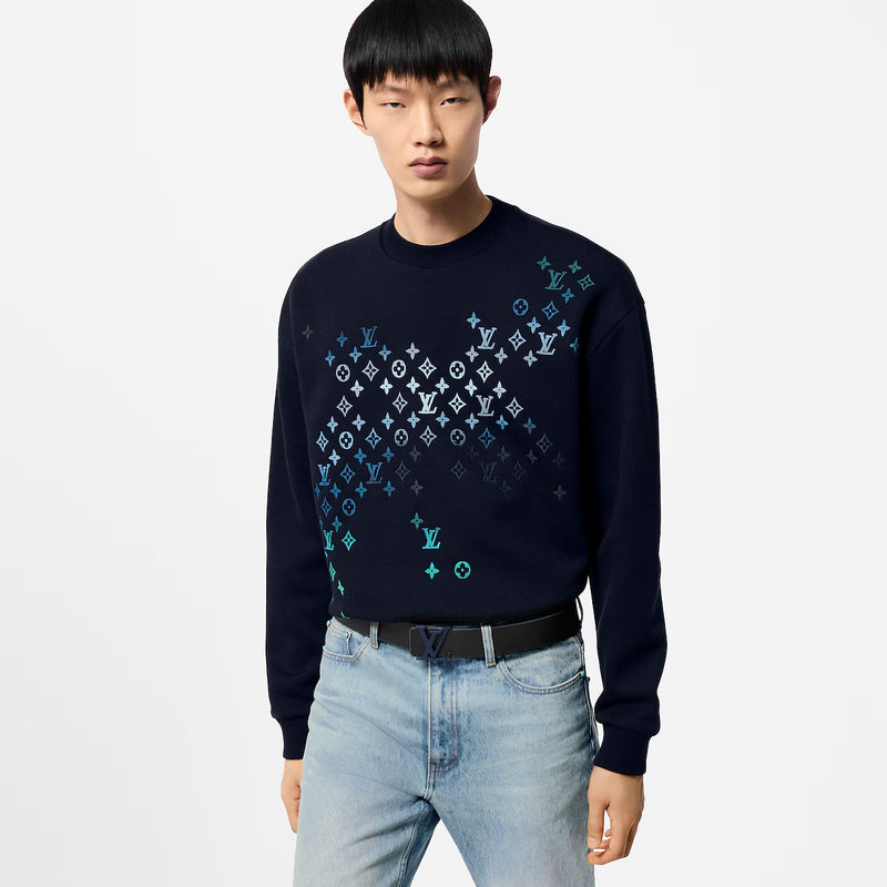 Louis Vuitton - Ceinture LV Taurillon 40 mm réversible Bleu Marine