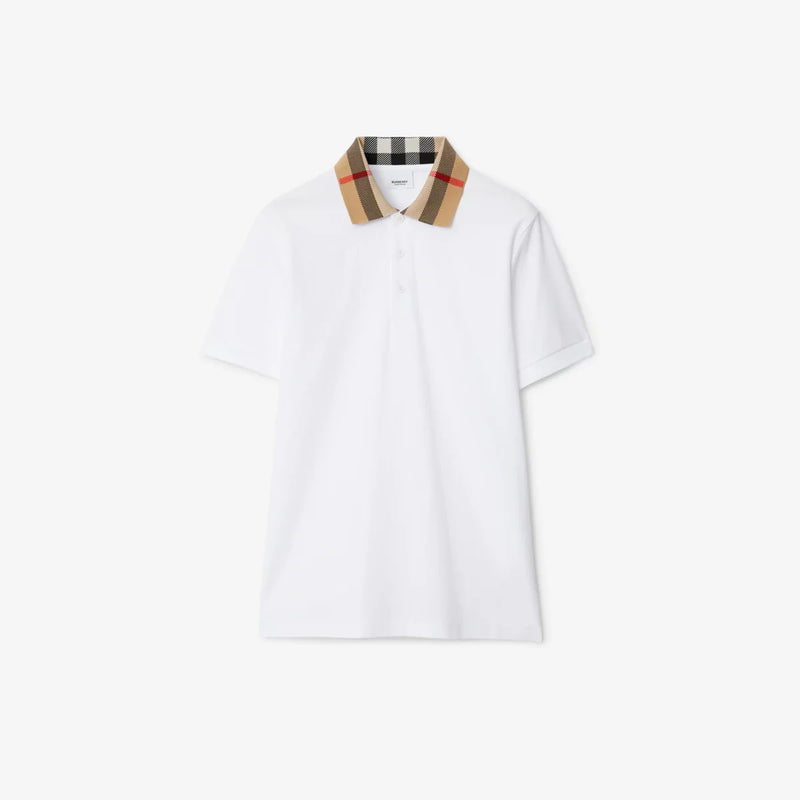 Burberry - Polo en Coton Blanc