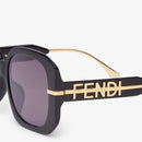 Fendi - Lunettes De Soleil Fendigraphy Noir