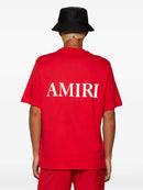 Amiri - T-shirt en coton à logo imprimé Rouge