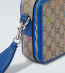 Gucci - Sac en toile GG et cuir Beige Bleu