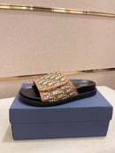 Dior - Sandale en Toile monogramme Dior Marron/Beige