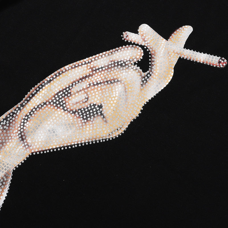 Amiri - T-shirt en coton Smoke Noir