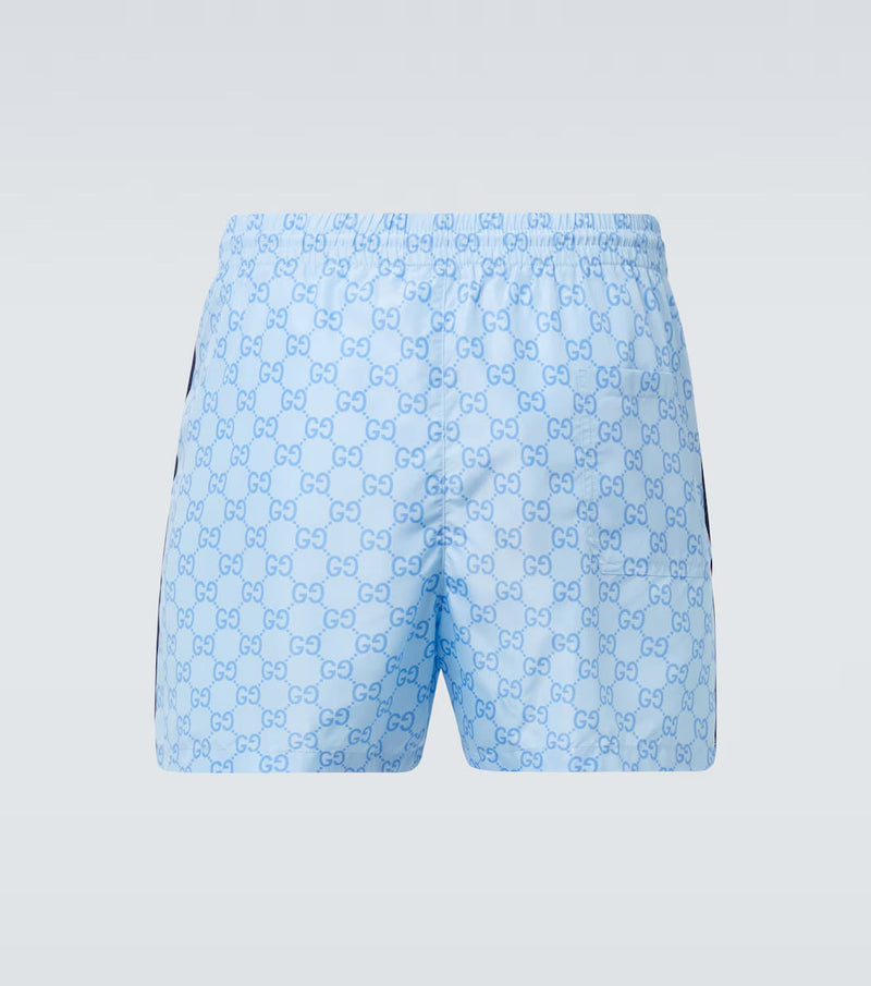 GUCCI - Short de bain GG Bleu