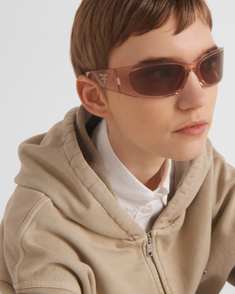 Prada - Lunettes De Soleil Prada Symbole Verres Acajou