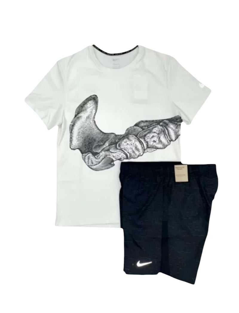 Ensemble nike running - noir/blanc