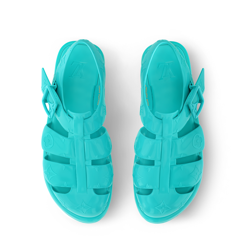 Louis Vuitton - Sandale LV Venice Bleu Turquoise