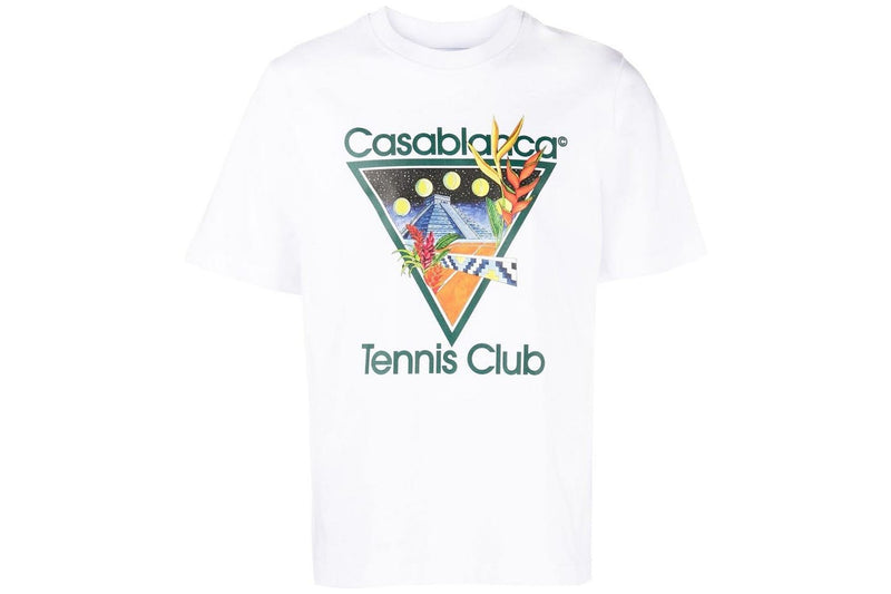 Casablanca - T-shirt Tennis Club Icon Blanc/Multi