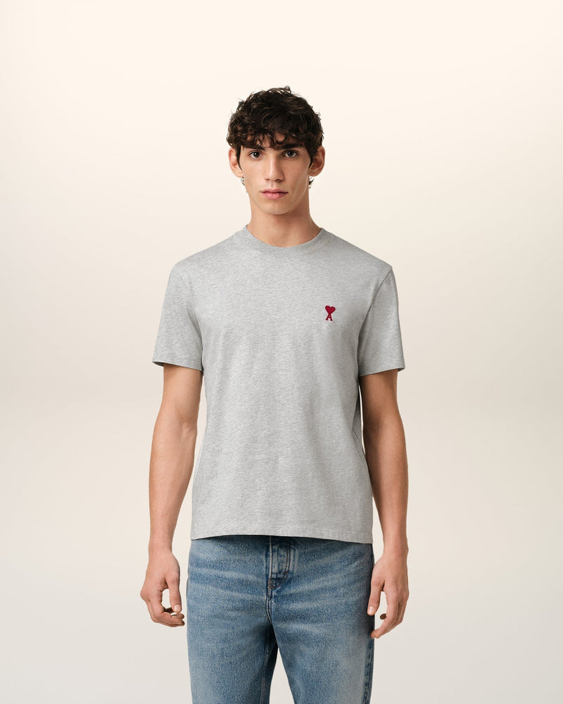 Ami - T-shirt Patch Ami De Cœur en coton Gris