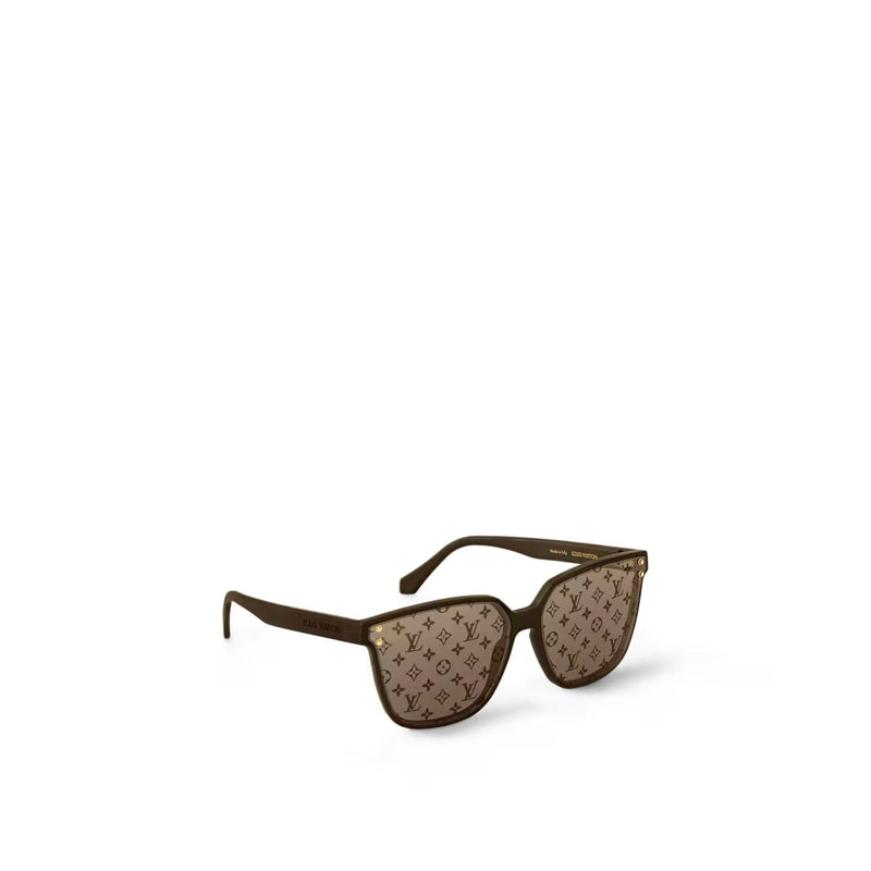 Louis Vuitton - Lunettes de soleil XL carrées LV Waimea Marron