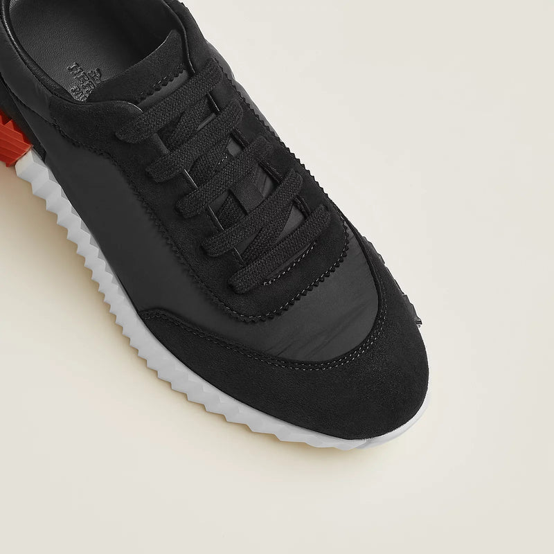 Hermès - Sneakers Bouncing Noir/Orange