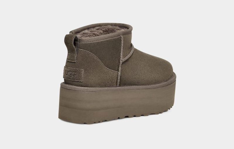 Botte Classic Ultra Mini À Platforme Kaki