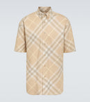 Burberry - Chemise Burberry Check en coton Flax Ip