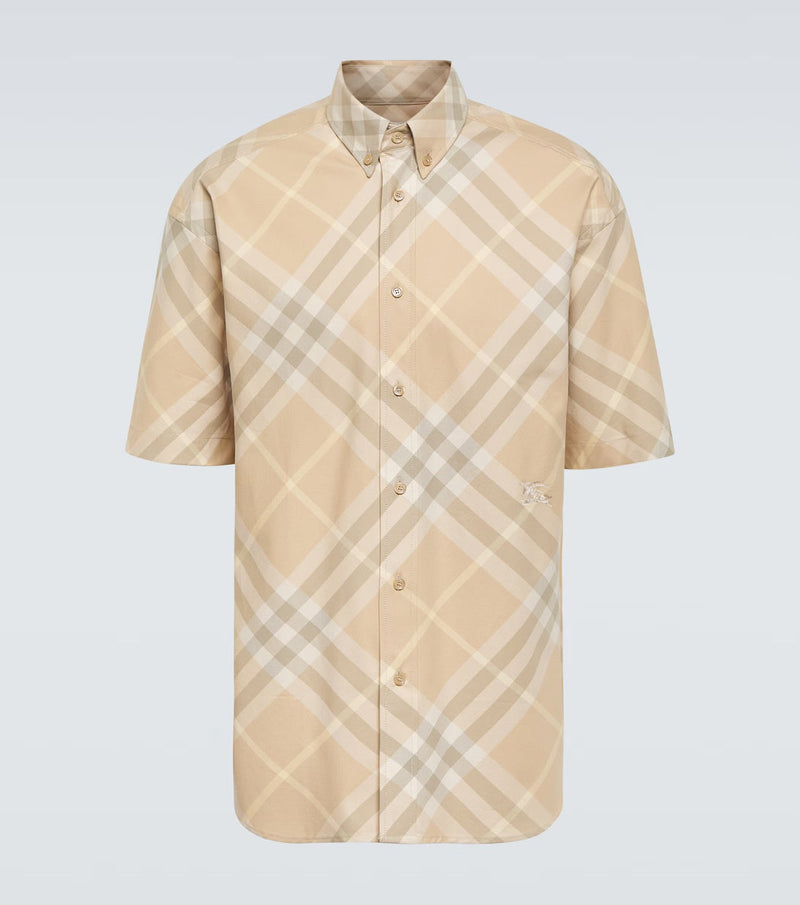 Burberry - Chemise Burberry Check en coton Flax Ip