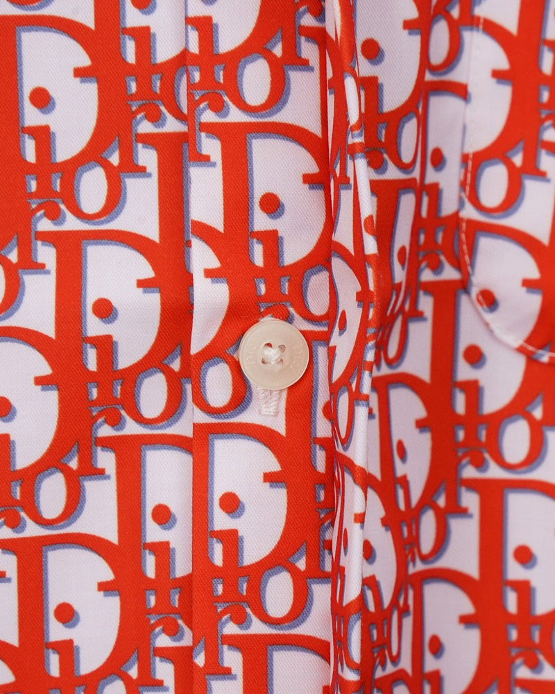 Dior - Chemise à Manches Longues avec Motif Rouge