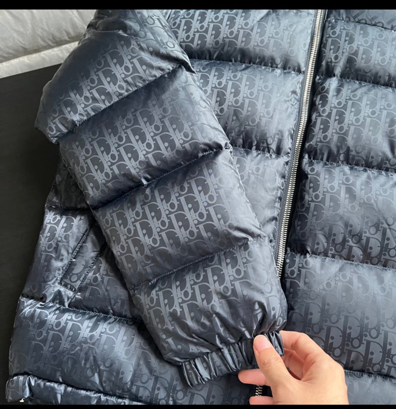 Dior - Doudoune CD oblique Bleu Nuit